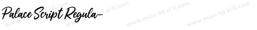Palace Script Regula字体转换